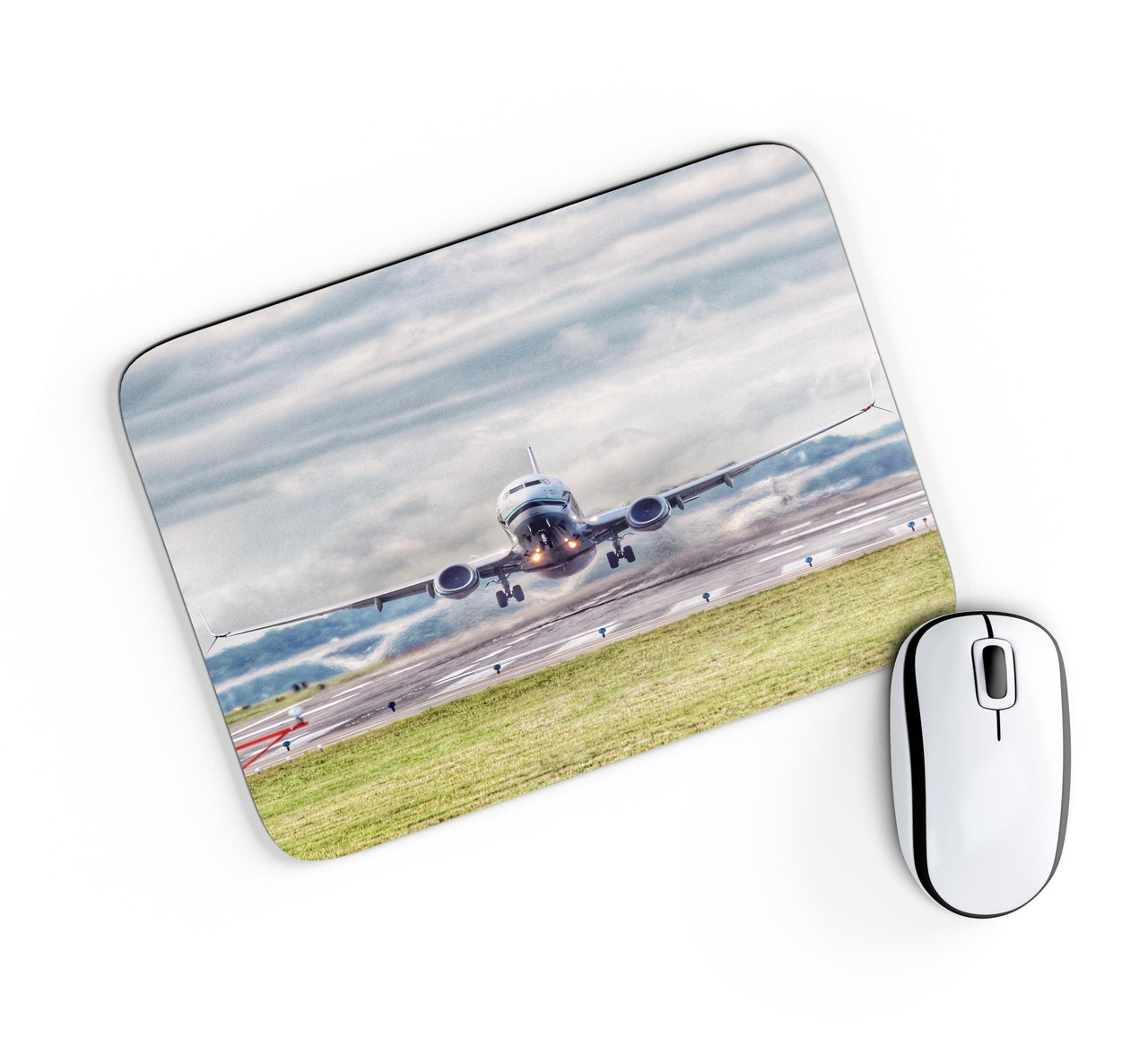 Departing Boeing 737 Designed Mouse Pads