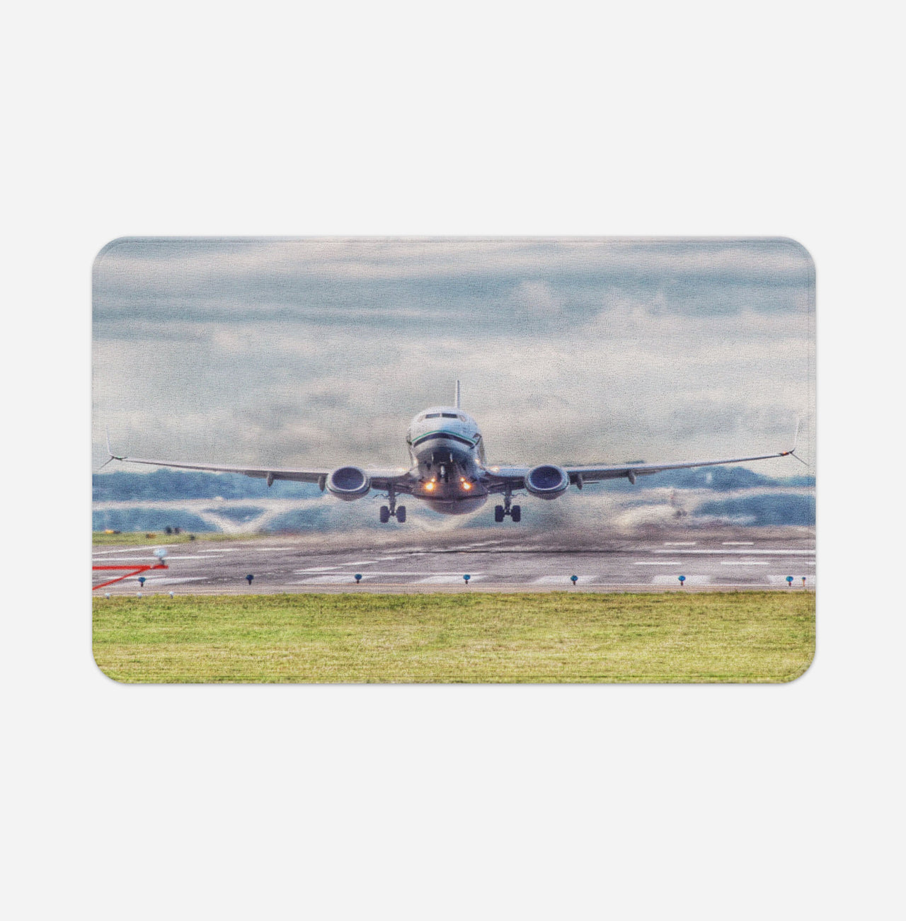 Departing Boeing 737 Designed Bath Mats