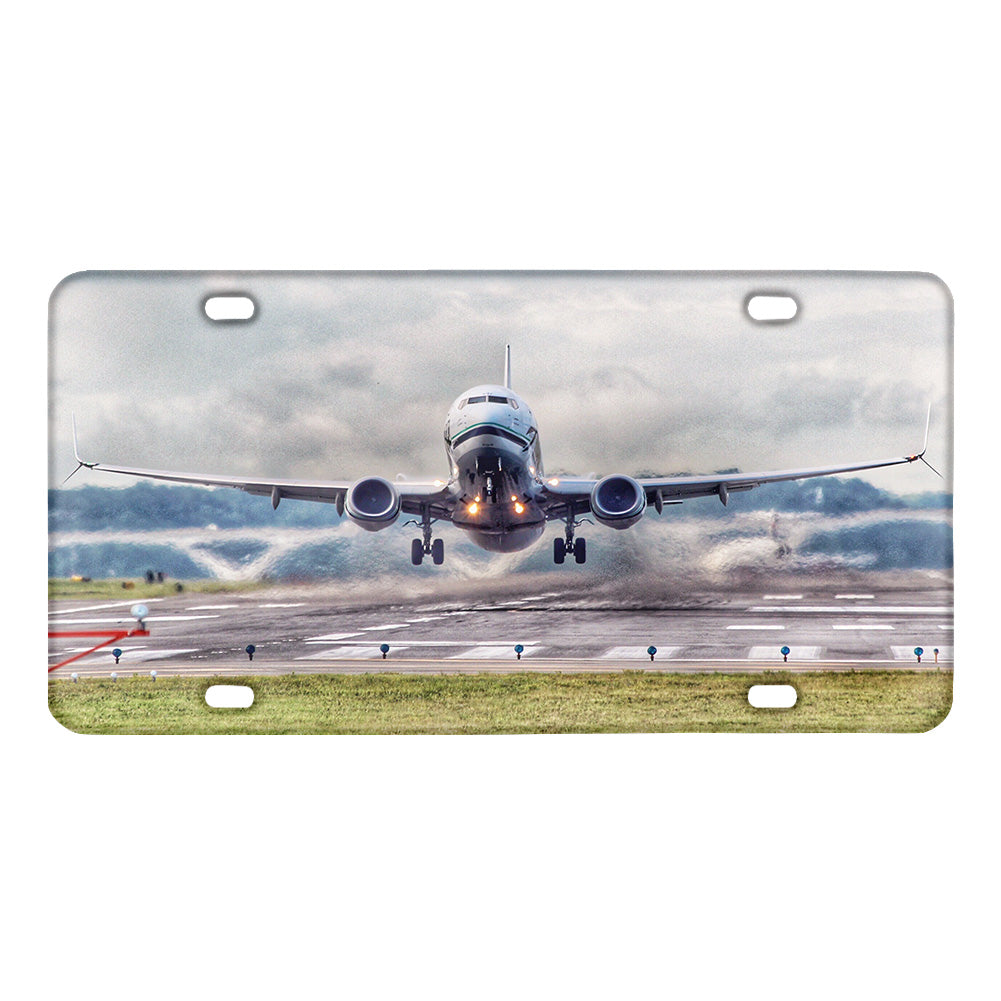 Departing Boeing 737 Designed Metal (License) Plates