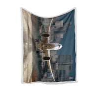 Thumbnail for Departing Boeing 787 Dreamliner Designed Bed Blankets & Covers