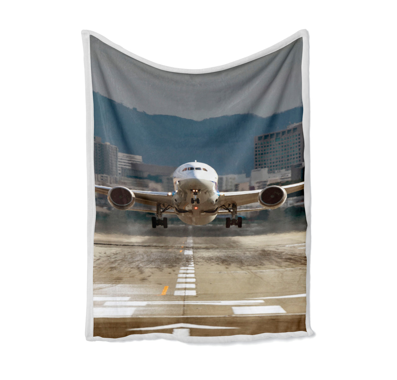 Departing Boeing 787 Dreamliner Designed Bed Blankets & Covers