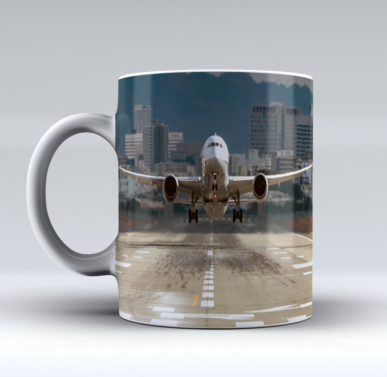 Departing Boeing 787 Dreamliner Designed Mugs