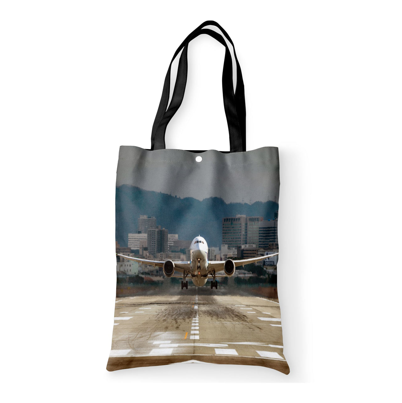 Departing Boeing 787 Dreamliner Designed Tote Bags