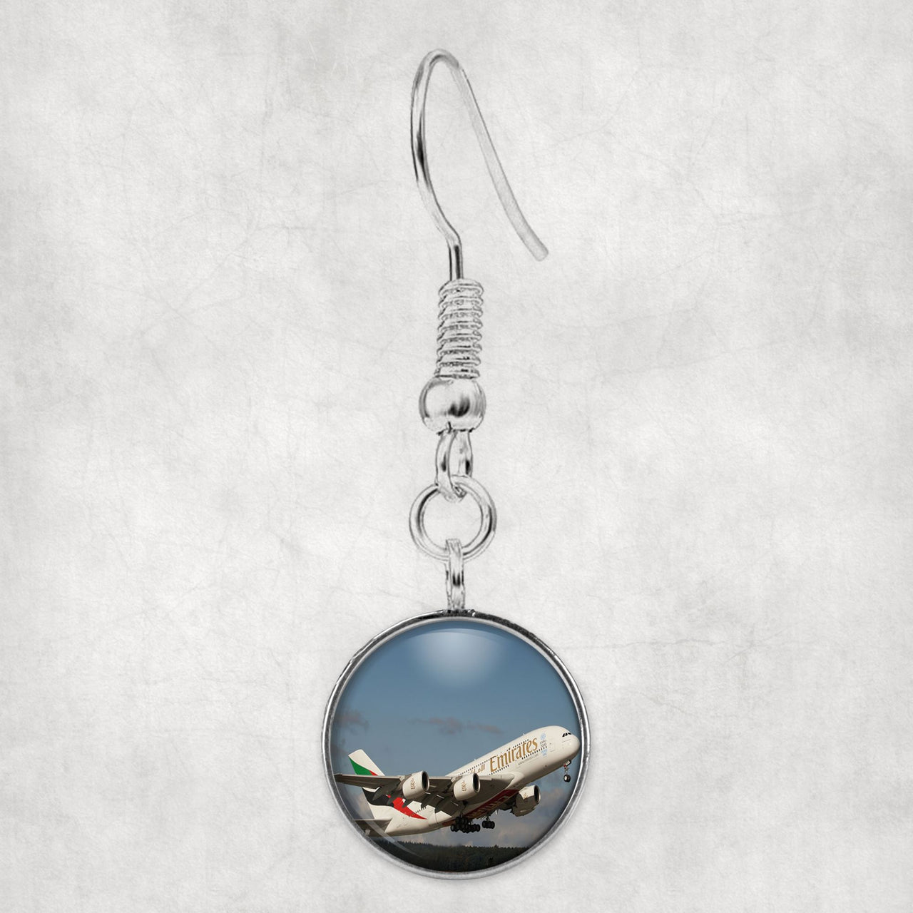 Departing Emirates A380 Designed Earrings