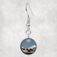Thumbnail for Departing Emirates A380 Designed Earrings