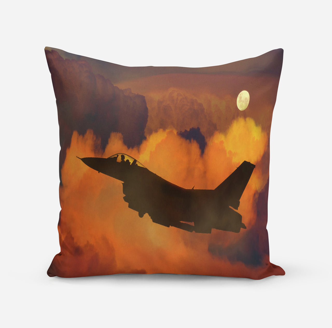 Departing Fighting Falcon F16 Designed Pillows