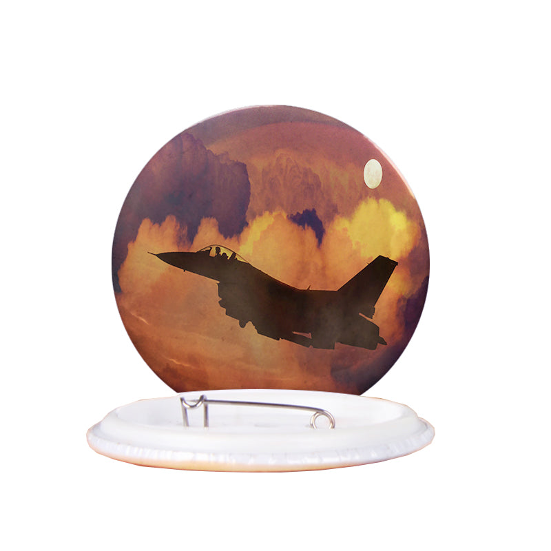 Departing Fighter Jet 16 Designed Pins