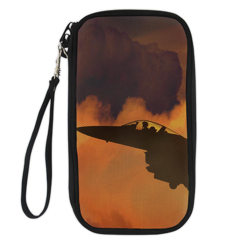 Departing Fighter Jet 16 Designed Travel Cases & Wallets