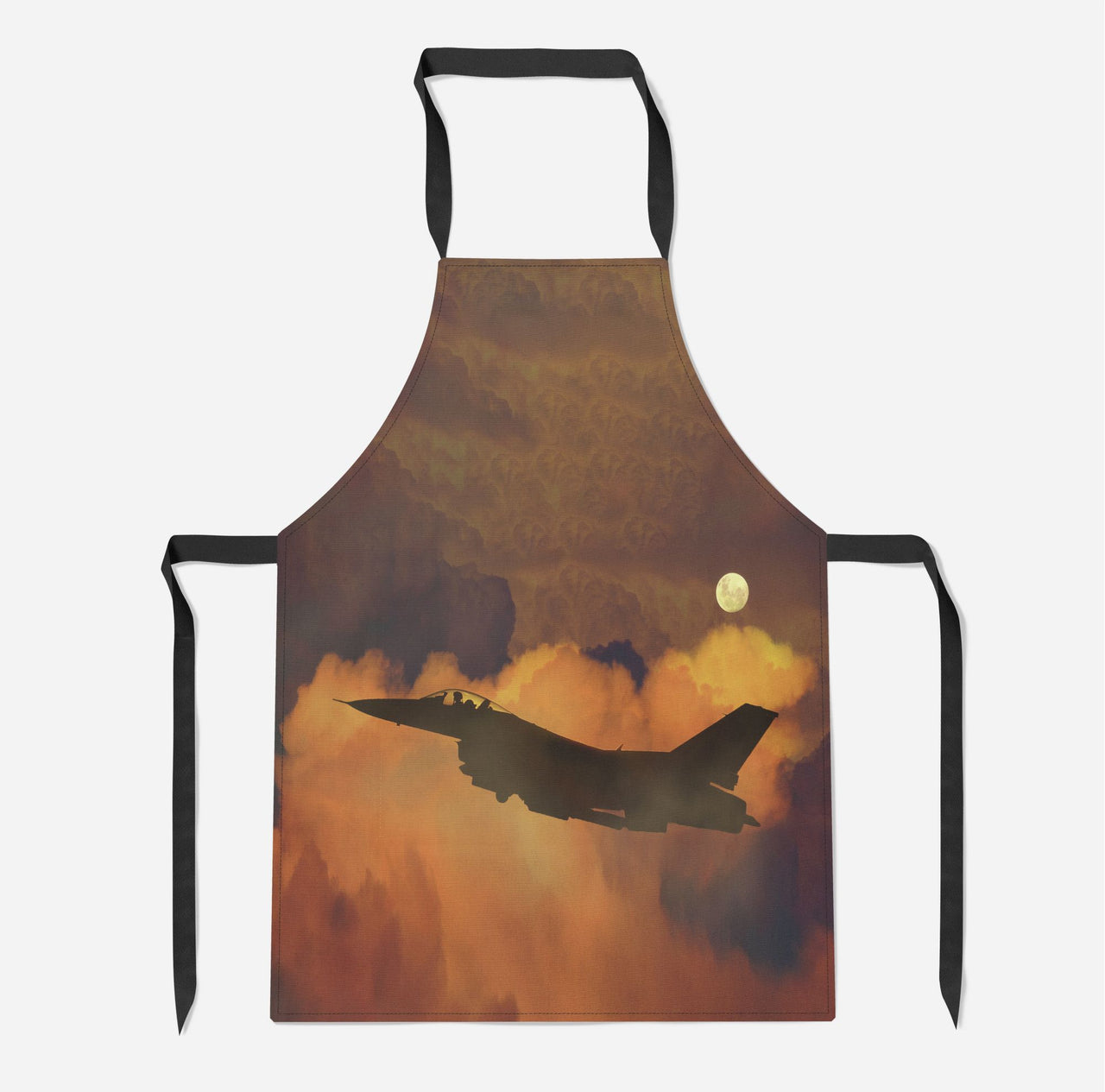 Departing Fighter Jet 16 Designed Kitchen Aprons