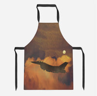 Thumbnail for Departing Fighter Jet 16 Designed Kitchen Aprons