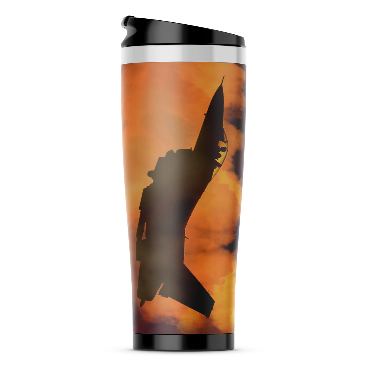Departing Fighter Jet 16 Designed Travel Mugs