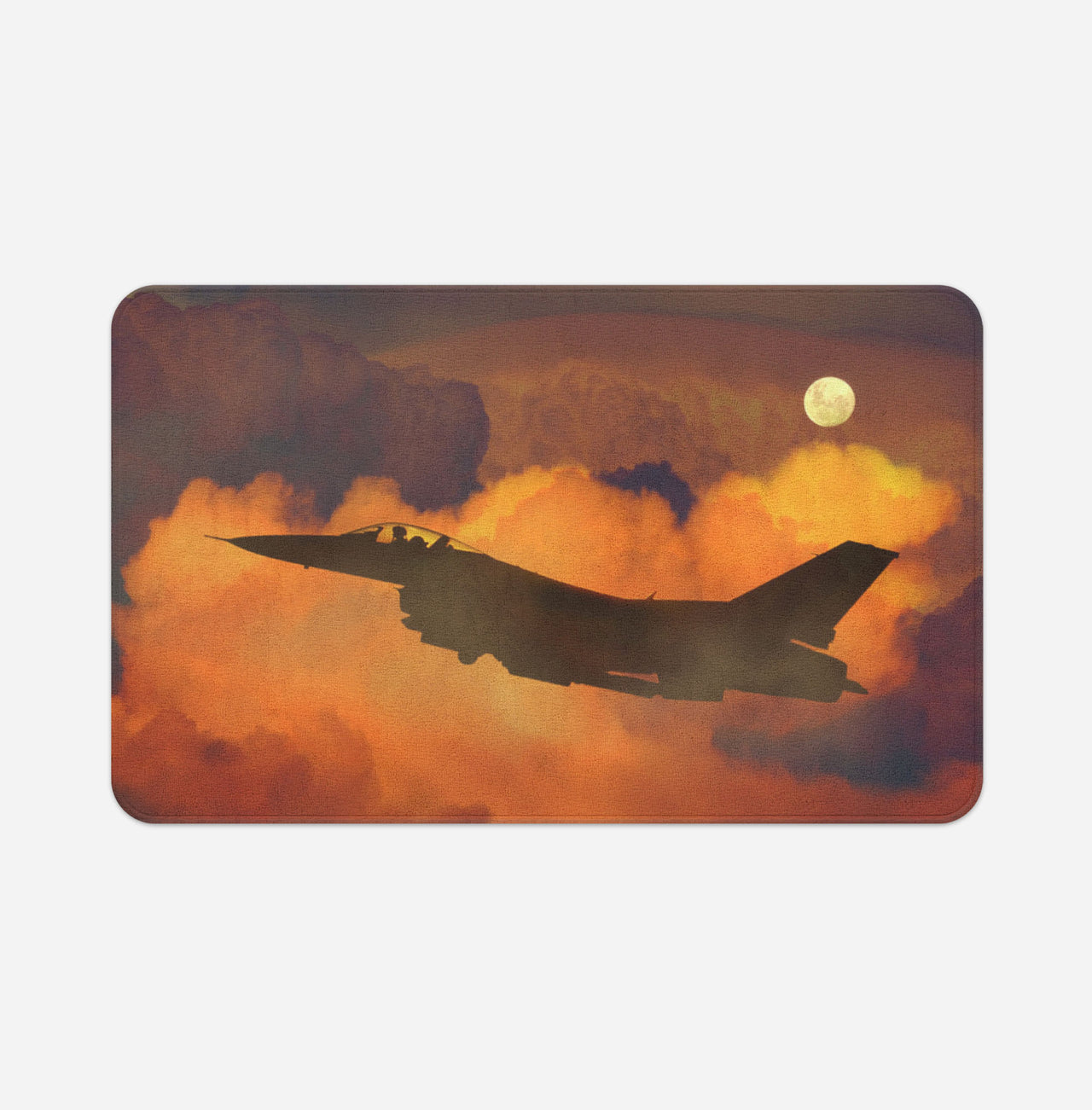 Departing Fighter Jet 16 Designed Bath Mats