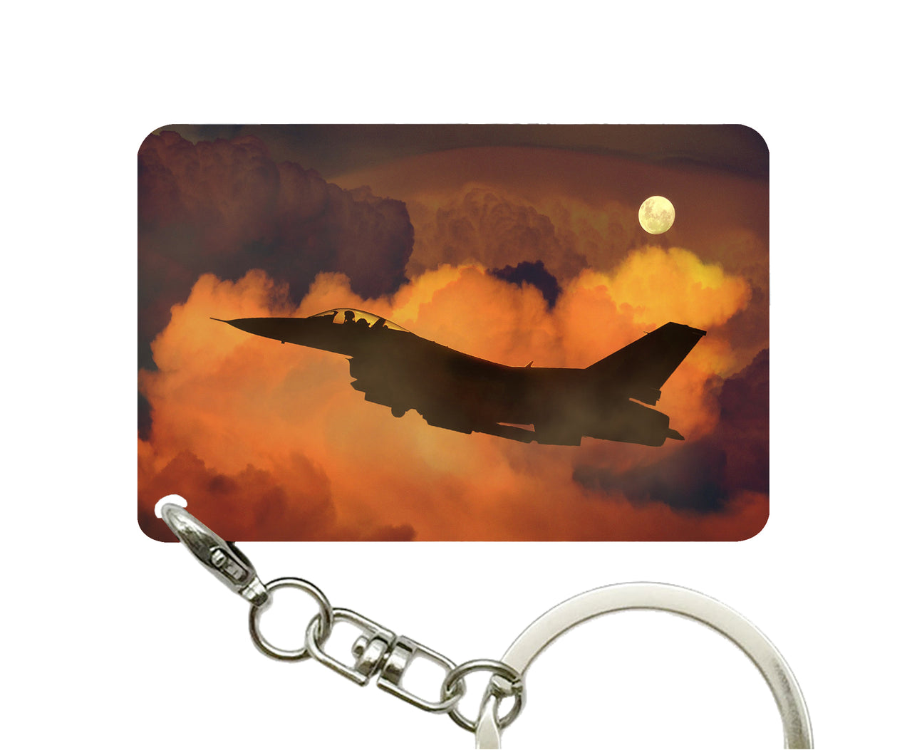 Departing Fighting Falcon F16 Designed Key Chains