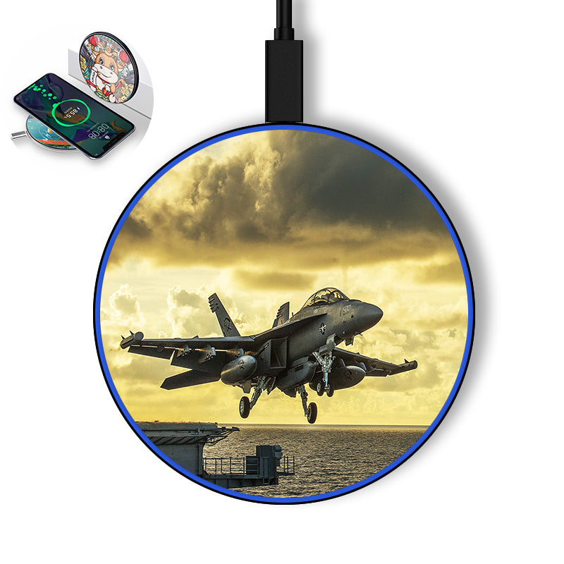 Departing Jet Aircraft Designed Wireless Chargers