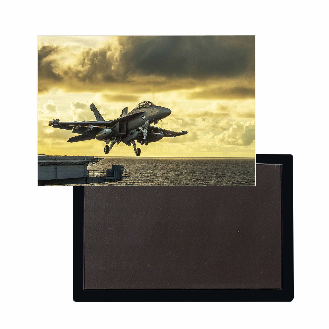 Departing Jet Aircraft Designed Magnets