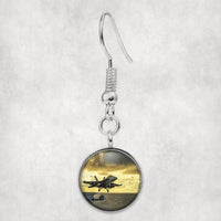 Thumbnail for Departing Jet Aircraft Designed Earrings