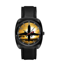 Thumbnail for Departing Passanger Jet During Sunset Designed Luxury Watches