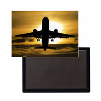 Thumbnail for Departing Passanger Jet During Sunset Designed Magnets
