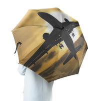 Thumbnail for Departing Passanger Jet During Sunset Designed Umbrella