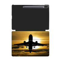 Thumbnail for Departing Passanger Jet During Sunset Designed Samsung Tablet Cases