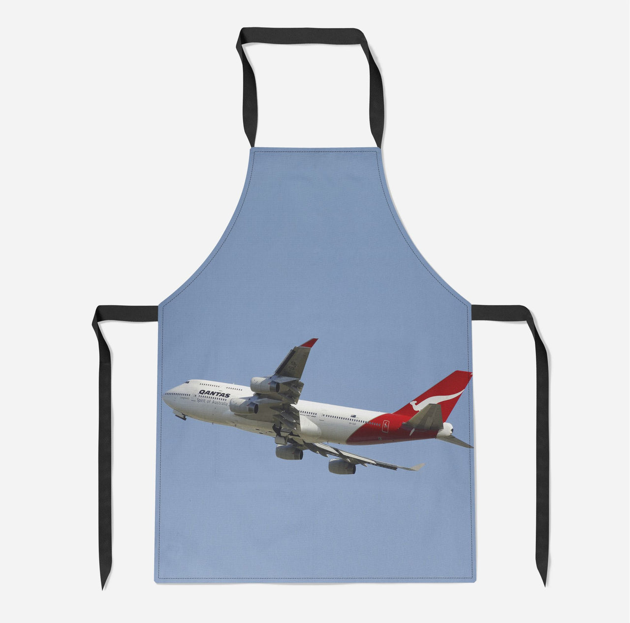 Departing Qantas Boeing 747 Designed Kitchen Aprons