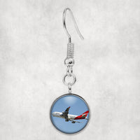 Thumbnail for Departing Qantas Boeing 747 Designed Earrings