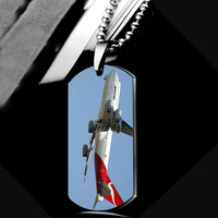 Thumbnail for Departing Qantas Boeing 747 Designed Metal Necklaces