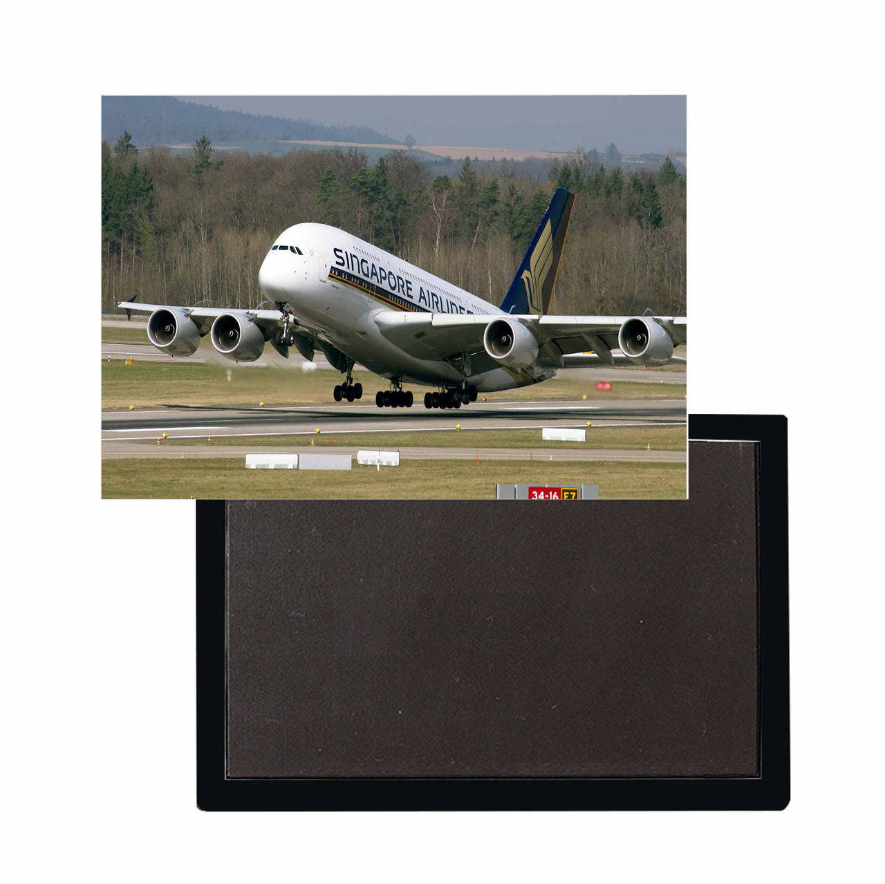 Departing Singapore Airlines A380 Designed Magnets