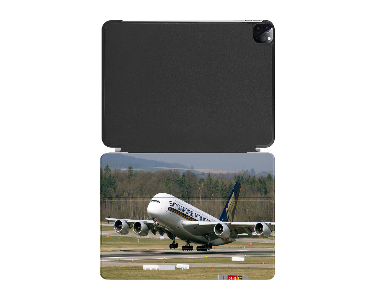 Departing Singapore Airlines A380 Designed iPad Cases