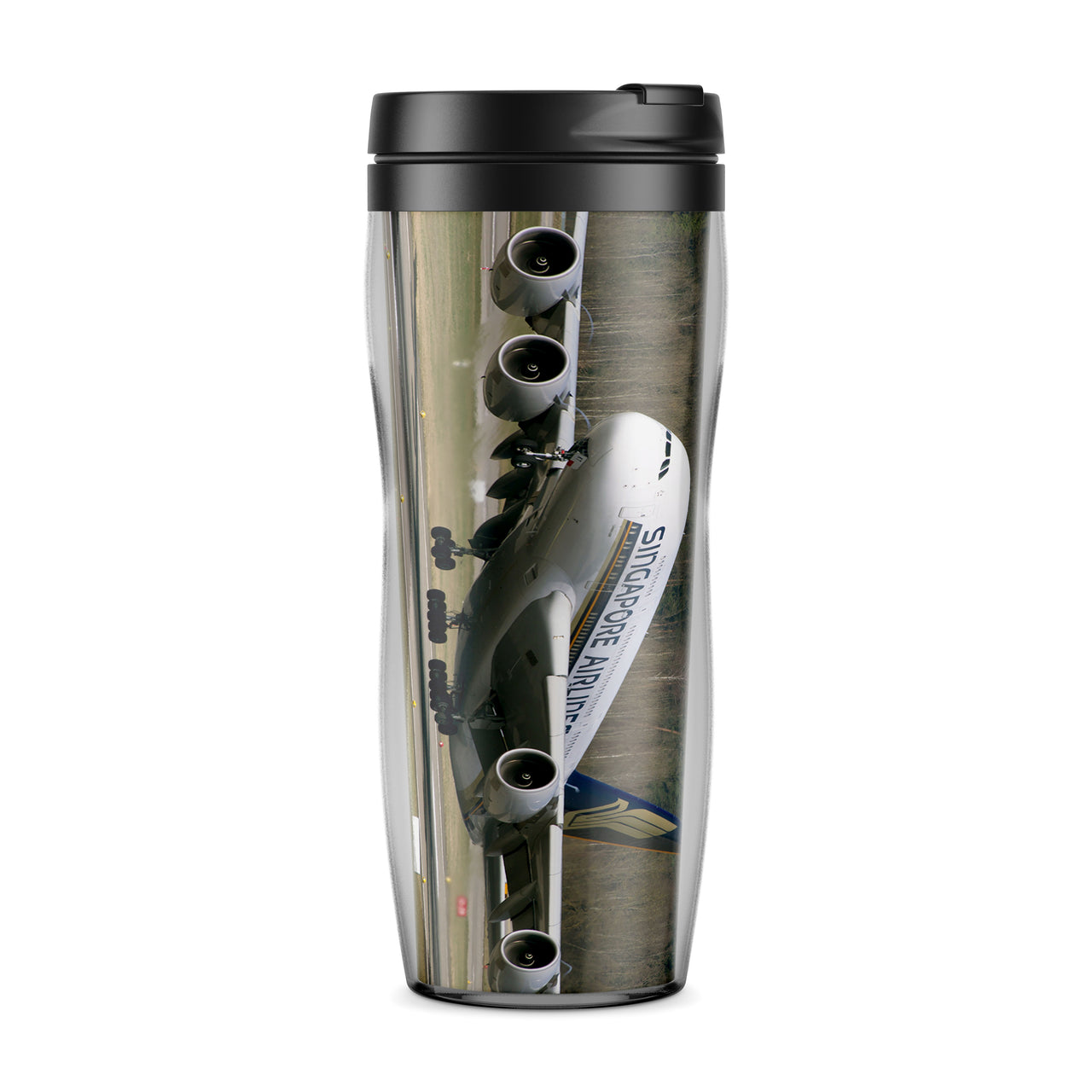Departing Singapore Airlines A380 Designed Travel Mugs