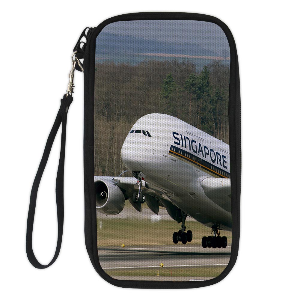 Departing Singapore Airlines A380 Designed Travel Cases & Wallets