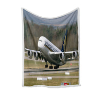 Thumbnail for Departing Singapore Airlines A380 Designed Bed Blankets & Covers
