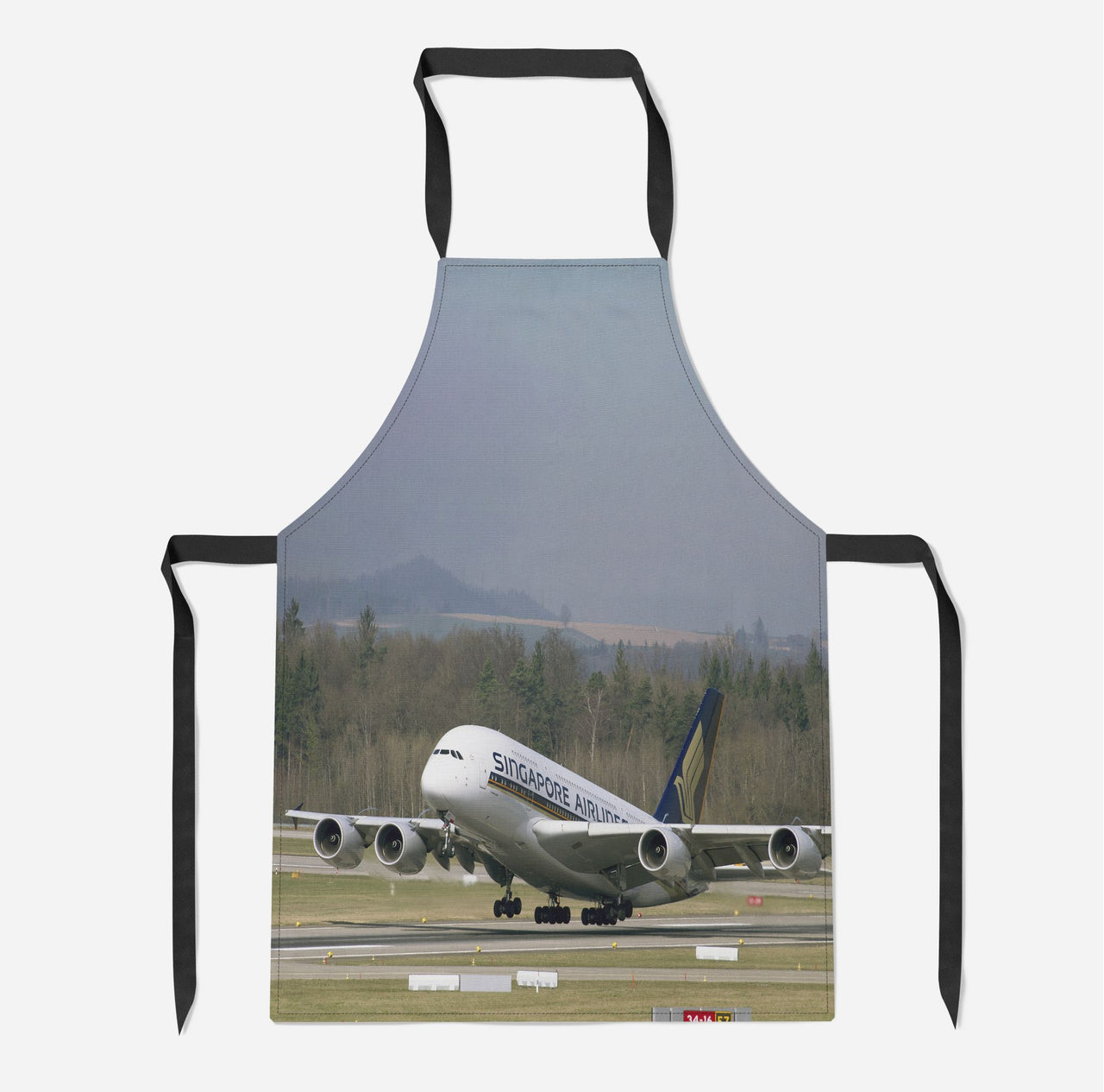 Departing Singapore Airlines A380 Designed Kitchen Aprons