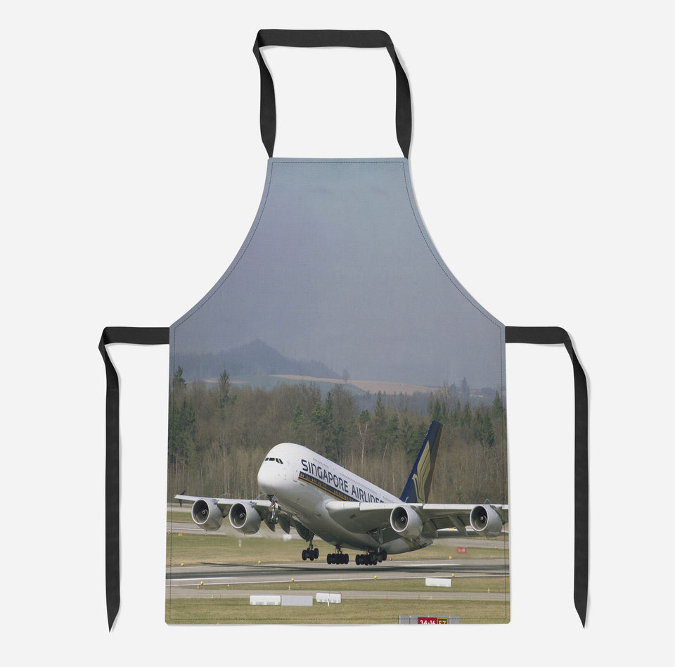 Departing Singapore Airlines A380 Designed Kitchen Aprons Aviation Shop