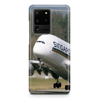 Thumbnail for Departing Singapore Airlines A380 Samsung A Cases