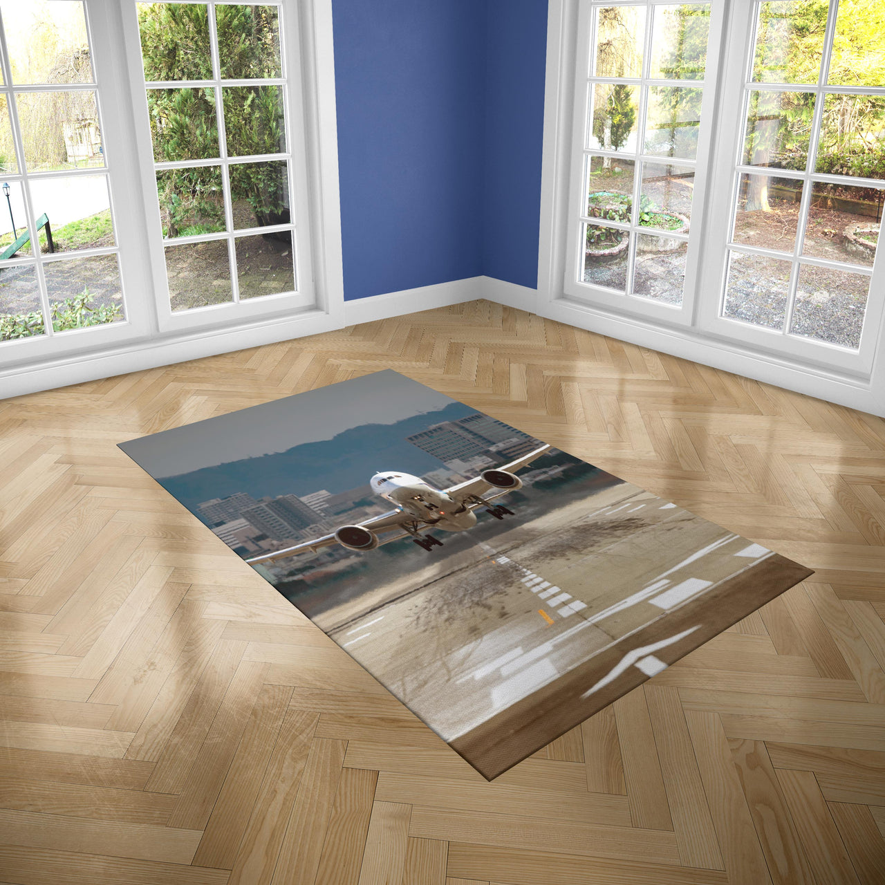 Departing Boeing 787 Dreamliner Designed Carpet & Floor Mats