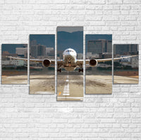 Thumbnail for Departing Boeing 787 Dreamliner Printed Multiple Canvas Poster