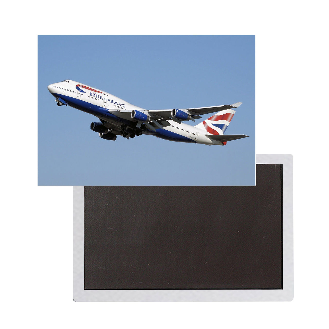 Departing British Airways Boeing 747 Printed Magnet Pilot Eyes Store 