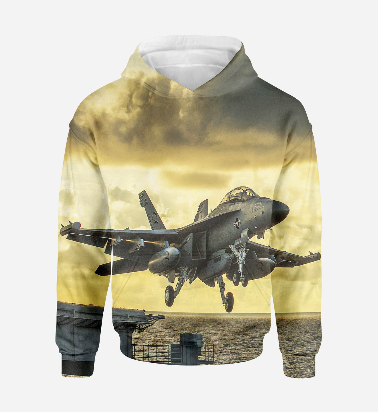Departing Jet Aircraft Printed 3D Hoodies