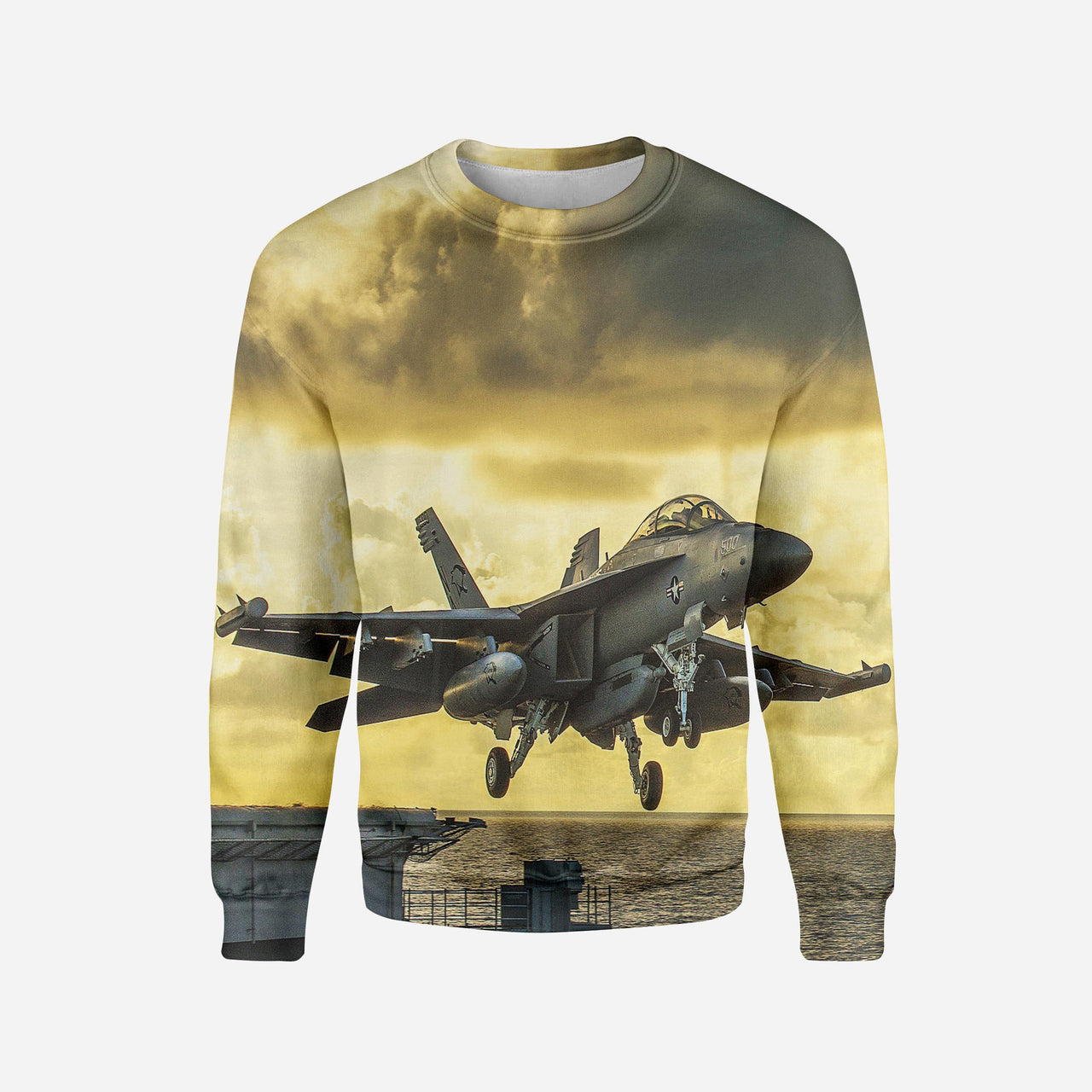 Departing Jet Aircraft Printed 3D Sweatshirts