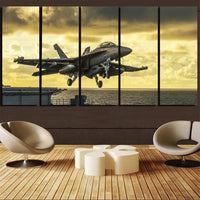 Thumbnail for Departing Jet Aircraft Printed Canvas Prints (5 Pieces) Aviation Shop 
