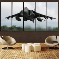 Thumbnail for Departing Super Fighter Jet Printed Canvas Prints (5 Pieces) Aviation Shop 