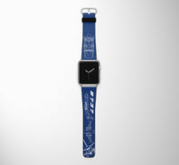 Thumbnail for Detailed Boeing 737 Designed Leather Apple Watch Straps