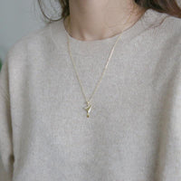 Thumbnail for Diamond-studded Paper Airplane Necklace