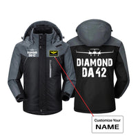 Thumbnail for Diamond DA42 & Plane Designed Thick Winter Jackets