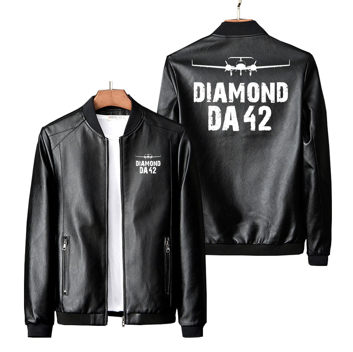 Diamond DA42 & Plane Designed PU Leather Jackets