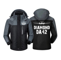 Thumbnail for Diamond DA42 & Plane Designed Thick Winter Jackets