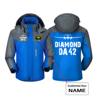 Thumbnail for Diamond DA42 & Plane Designed Thick Winter Jackets