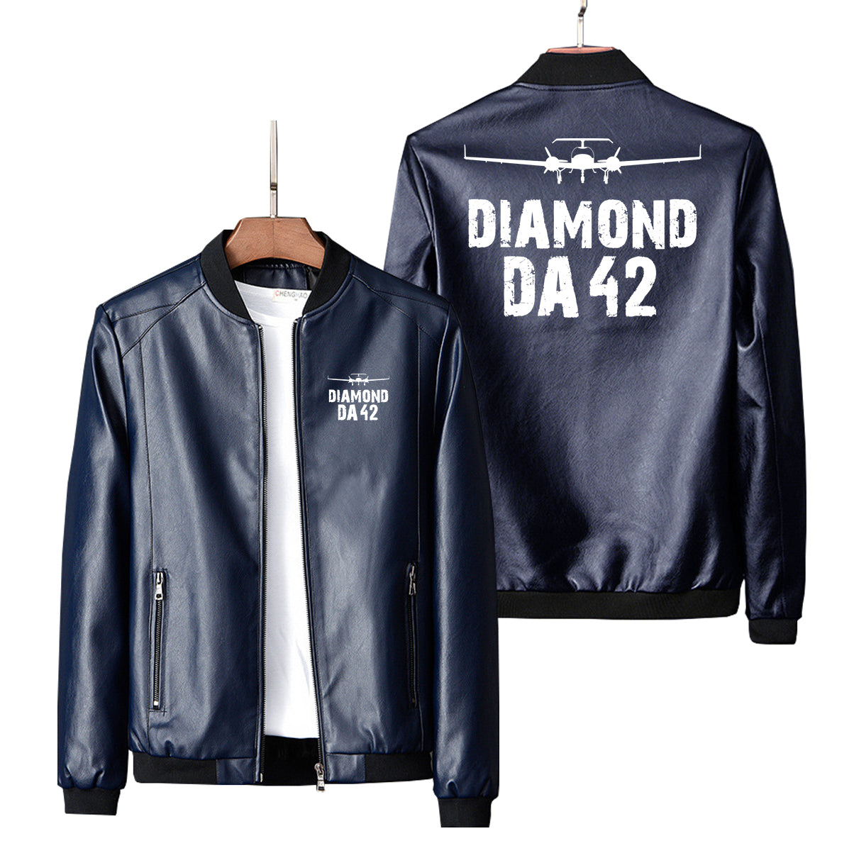 Diamond DA42 & Plane Designed PU Leather Jackets