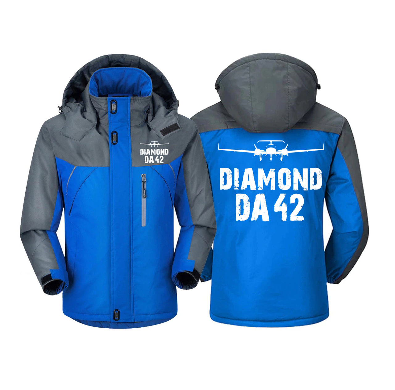 Diamond DA42 & Plane Designed Thick Winter Jackets